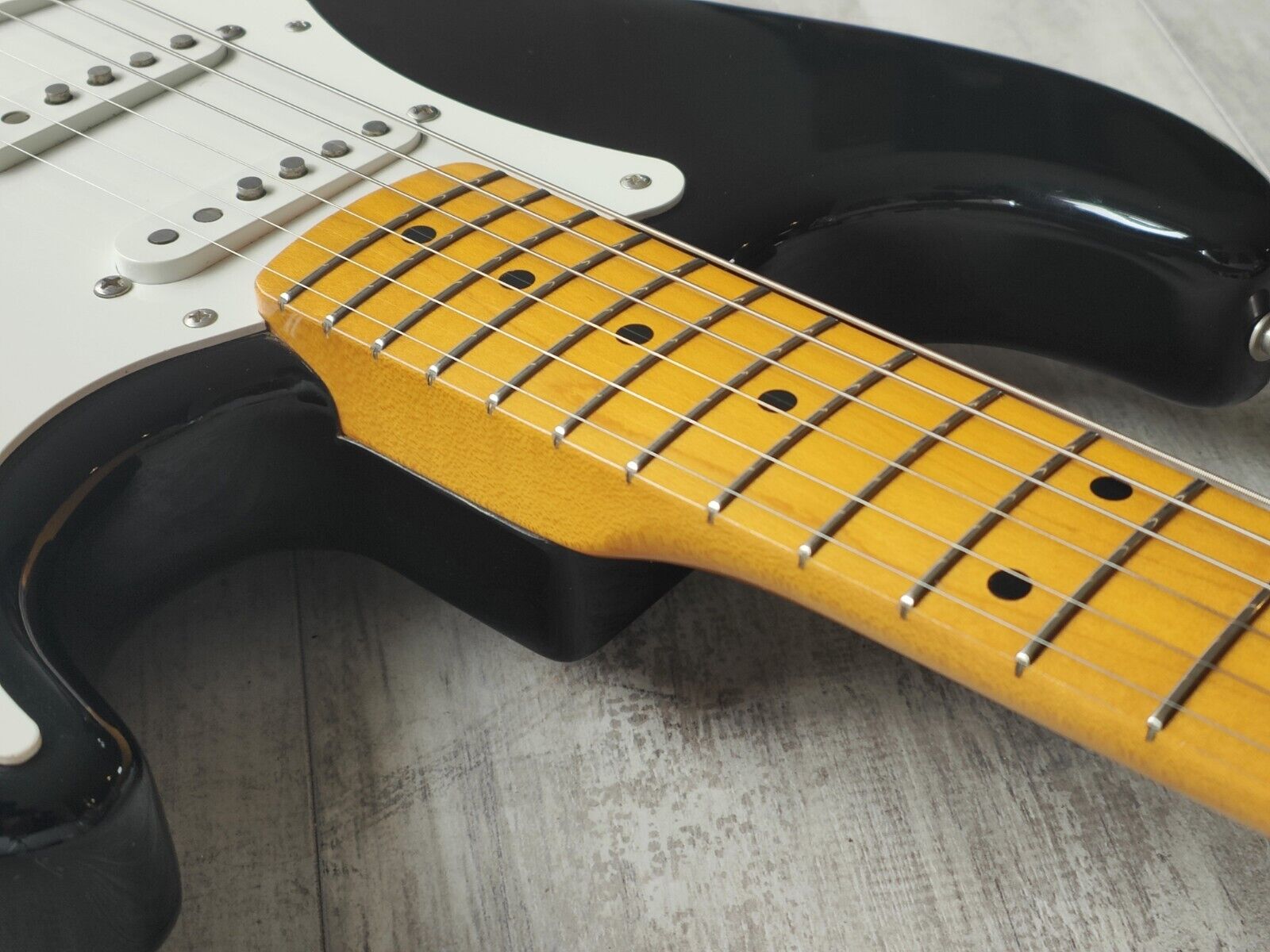 1999 Fender Japan ST57-58US '57 Reissue Stratocaster w/USA Pickups (Black)