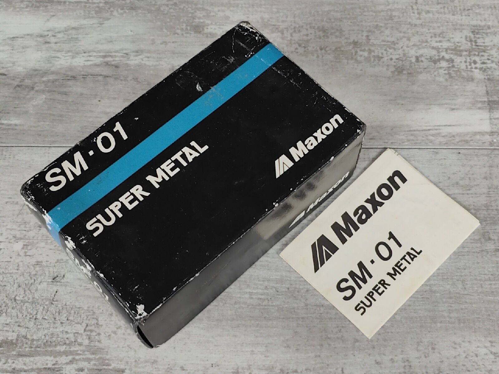 1980s Maxon Japan SM-01 Super Metal Vintage Distortion Pedal w/Box