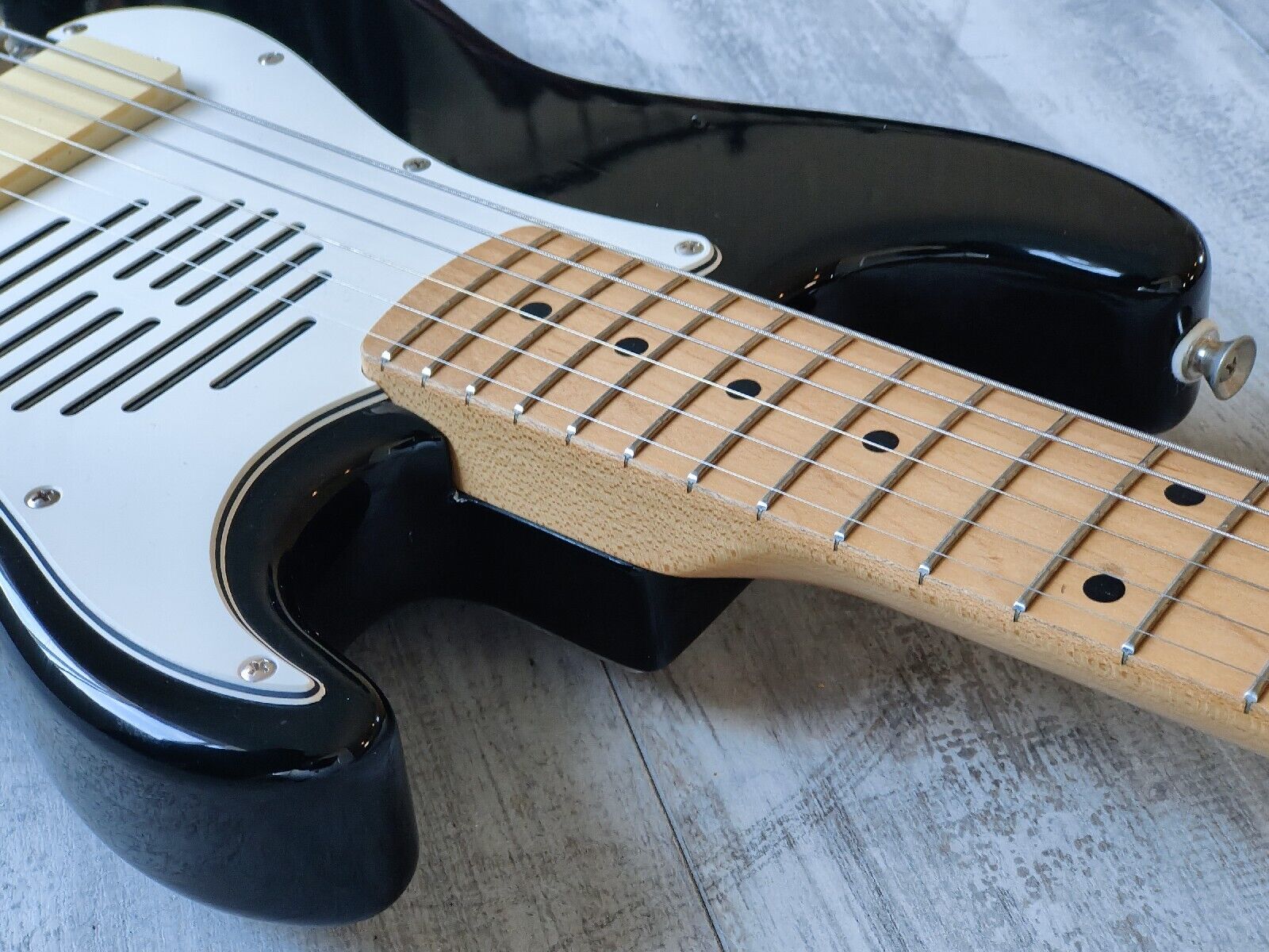 1990's Fender Japan ST-CHAMP Travel Stratocaster (Black)
