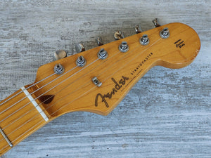 2002 Fender Japan ST57 '57 Reissue Upgraded/Modified Stratocaster (Black)