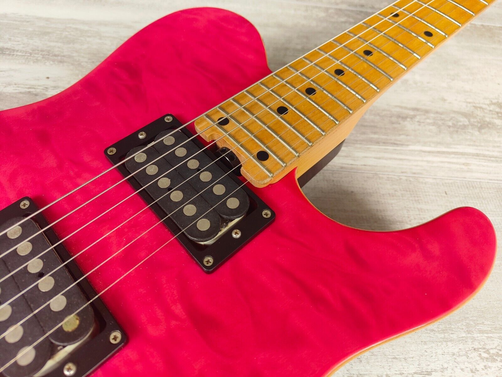 2014 Schecter Japan KR-24-2H-FXD/M Telecaster Style (Quilt Top Pink)