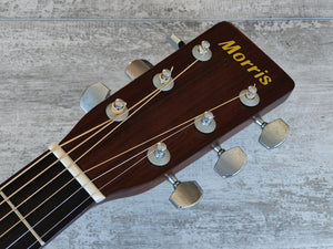 1980's Morris F-18 Japanese Vintage Acoustic Guitar (Natural)