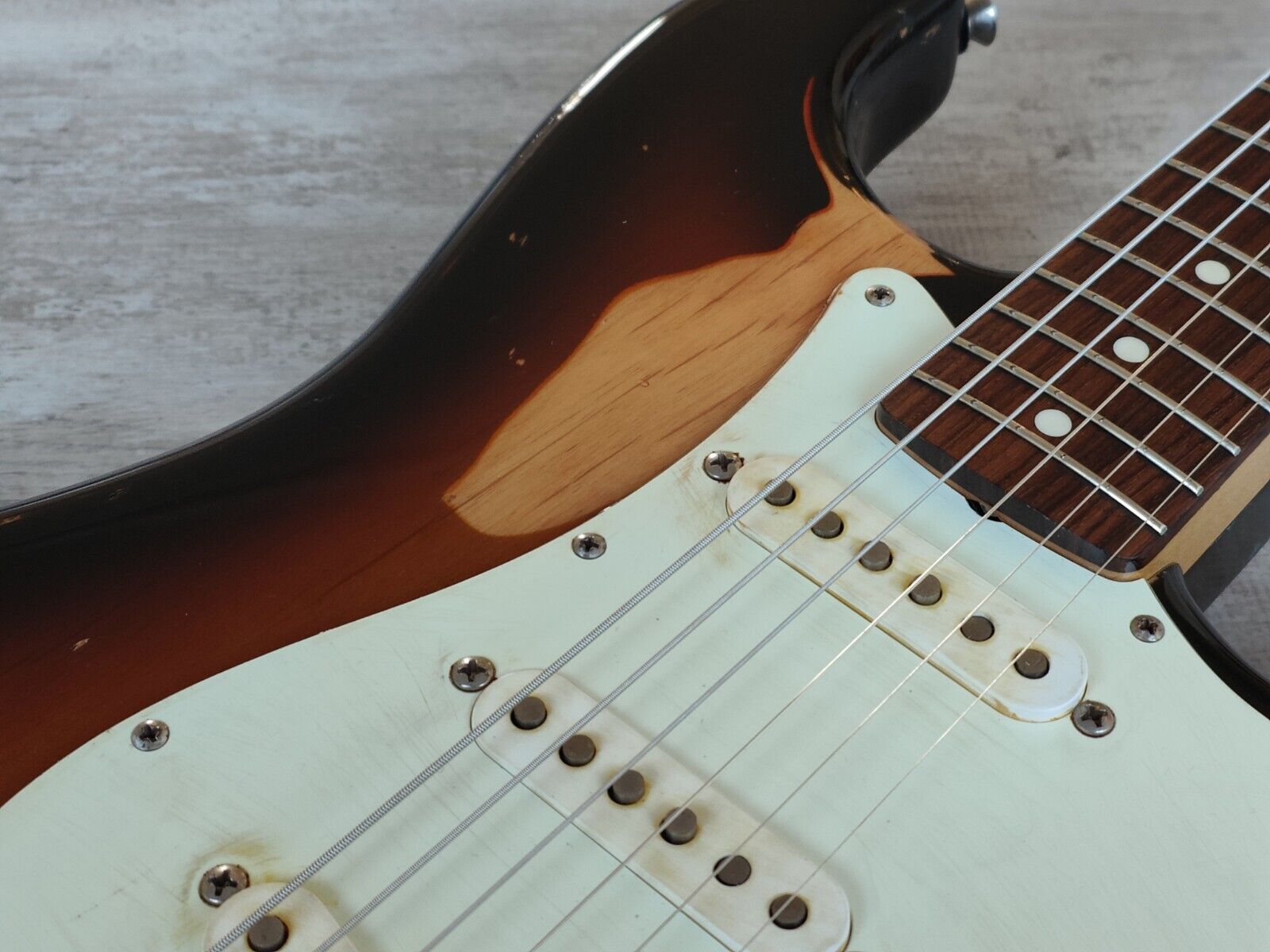 2004 Fender Japan '62 Reissue Stratocaster w/Custom Shop Pickups (Relic 'burst)