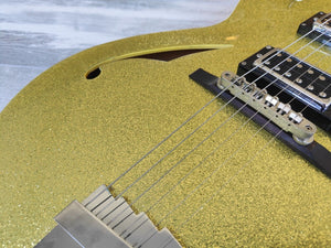 2006 Italia Torino Semi Hollowbody Electric Guitar (Sparkle Gold)