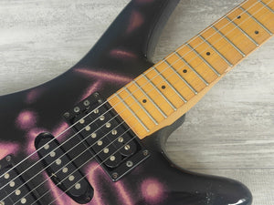 1989 Yamaha Japan MG-M2G Neon Special Edition Electric Guitar (Purple Neon)