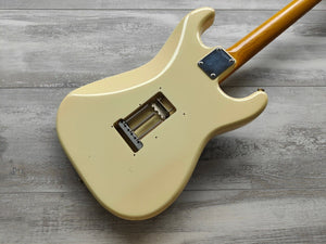 1988 Fender Japan STB-67 Custom Order Scalloped Stratocaster (Cream)