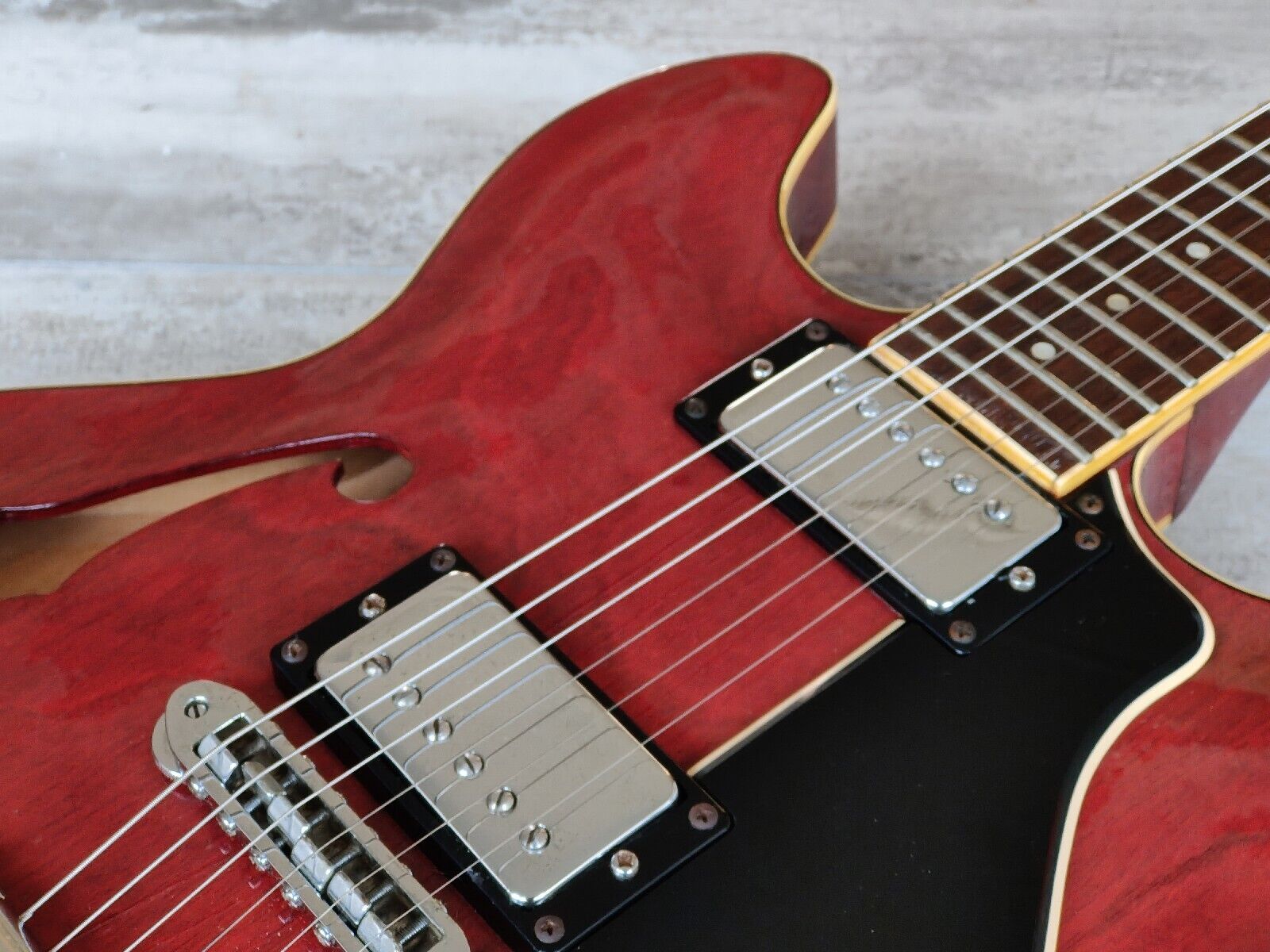 1980 Yamaha Japan SA-700 ES-335 Semi Hollowbody Electric Guitar (Persimmon Red)