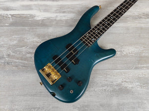 1989 Greco Japan PXB-100 Phoenix (Warwick Style) PJ Bass (Transparent Blue)
