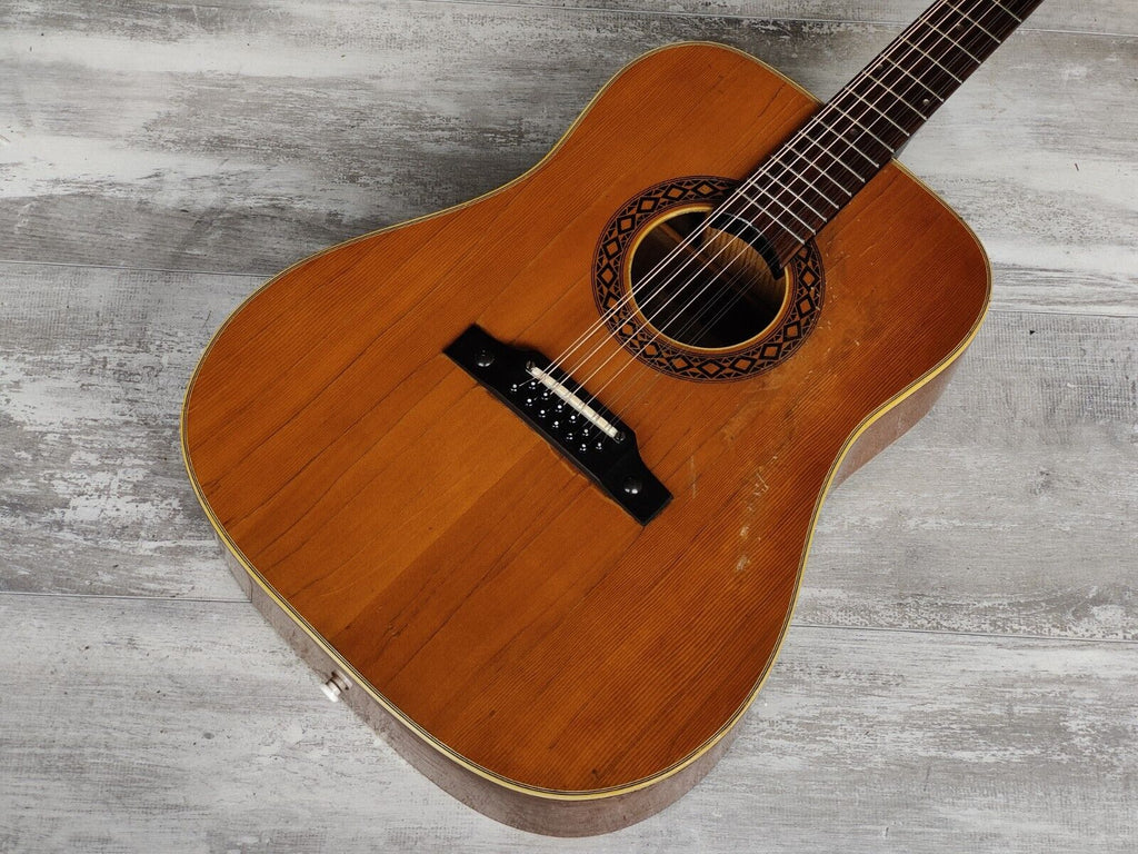 1970's EKO J-53 12 Vintage 12-String Acoustic Guitar (Natural)