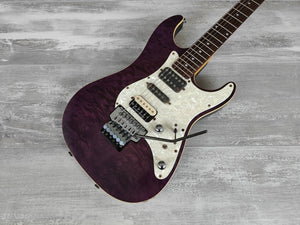 Schecter Proguage EX Series PS-540EX HSH Superstrat (Quilted Purple)