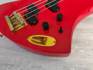 1990's Burny MB-95Y Neckthrough Mockingbird Bass (Red)