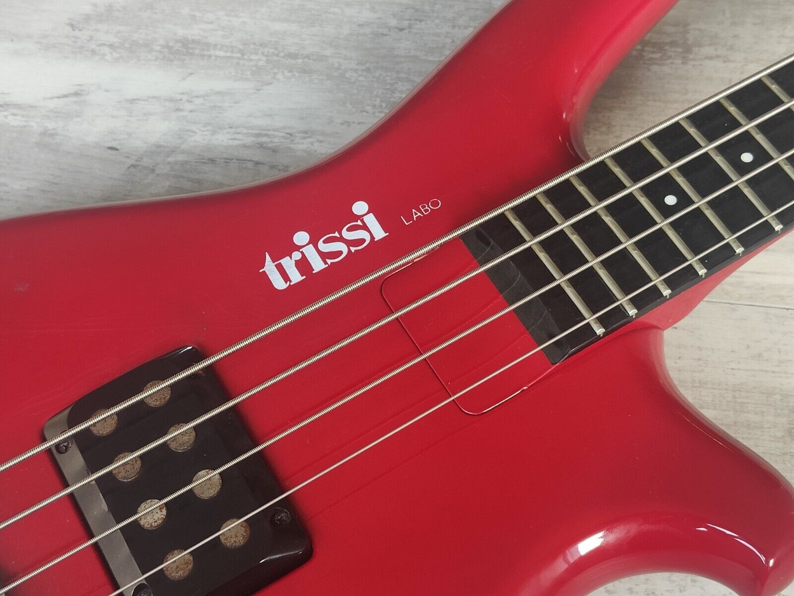1994 Trissi Labo 4-String Bass w/Tremolo System (Red)