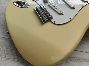 1988 Fender Japan STB-67 Custom Order Scalloped Stratocaster (Cream)