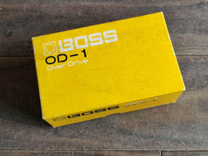 1980 Boss OD-1 Overdrive MIJ Japan Vintage Effects Pedal w/Box